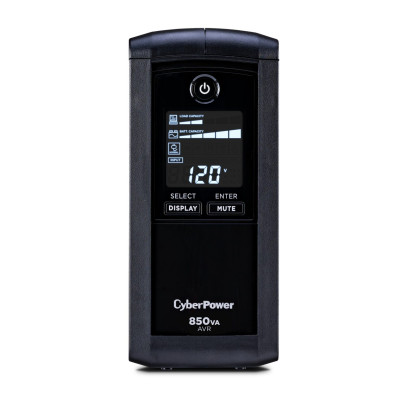 CyberPower CP850AVRLCD Line Interactive UPS, UL Rated, Energy Star certified, 9× NEMA 5-15R